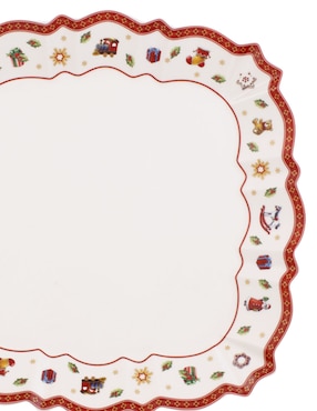 Platón navideño Villeroy & Boch Toy's Delight de porcelana