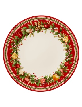 Plato Trinche Navideño Villeroy & Boch Winter Bakery Deli De Porcelana