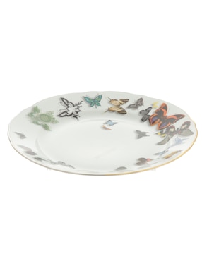 Plato Trinche Vista Alegre Butterfly Parade De Porcelana