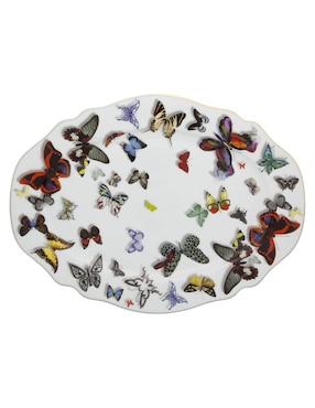 Platón Vista Alegre Butterfly de porcelana
