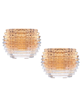 Set Portavela Baccarat Oro X2