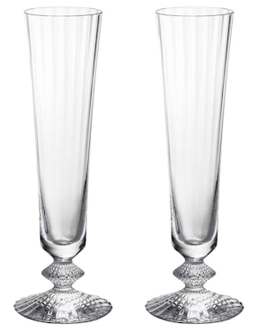 Set De Copas Para Champán Baccarat De Cristal 2 Piezas