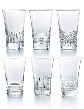 Set vasos Baccarat de cristal con 6 piezas