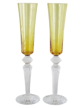 Set De Copas Para Champán Baccarat Flutissimo De Cristal 2 Piezas