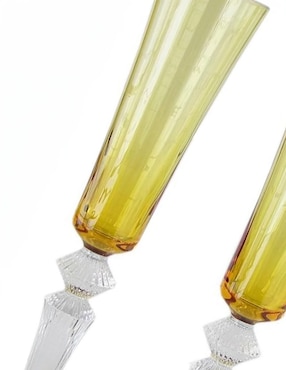 Set de copas para champán Baccarat Flutissimo de cristal