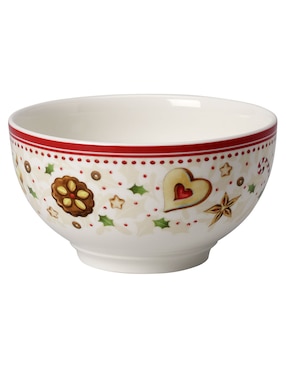 Bowl Navideño Villeroy & Boch Bakery Deli De Porcelana