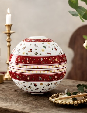 Platón navideño Villeroy & Boch de porcelana