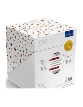 Platón navideño Villeroy & Boch de porcelana