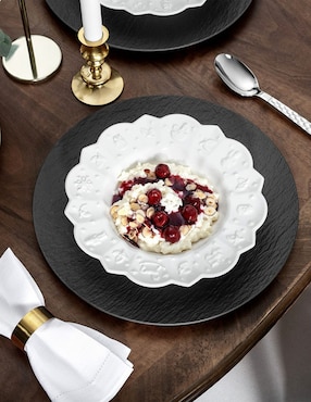 Plato sopa navideño Villeroy & Boch de porcelana