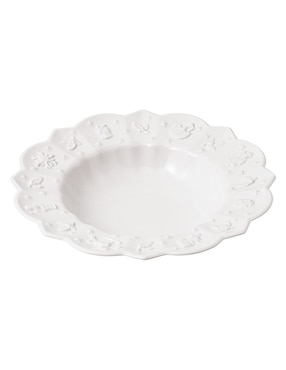 Plato sopa navideño Villeroy & Boch de porcelana