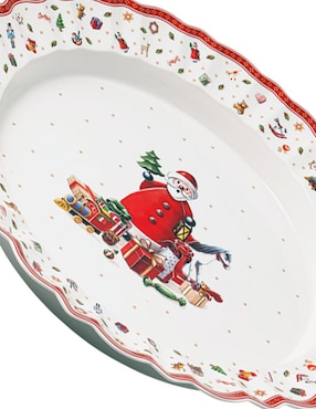 Platón navideño Villeroy & Boch de porcelana