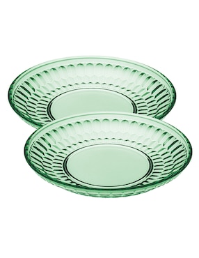 Set Plato Postre Villeroy & Boch De Cristal 2 Piezas