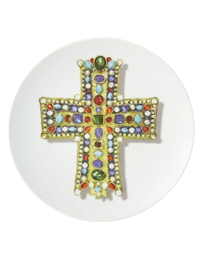 Plato postre Vista Alegre Lacroix de porcelana