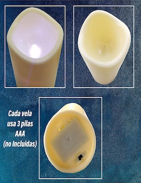 Velas LED Chic Fantasy 3 piezas