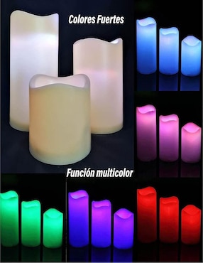 Velas LED Chic Fantasy 3 piezas