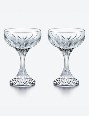 Set De Copas Para Champán Baccarat De Cristal 2 Piezas