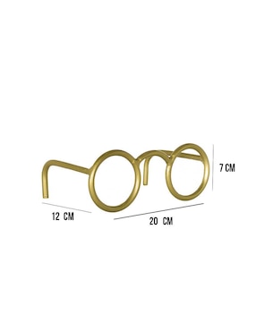 Figura decorativa lentes Corner Home de metal