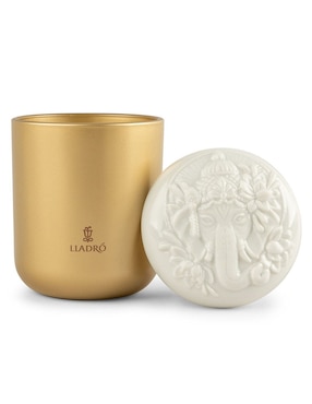 Vela aromática Lladró Lord Ganesha aroma bergamota, tuberosa, sándalo y almizcle