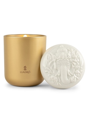 Vela aromática Lladró Lord Ganesha aroma bergamota, tuberosa, sándalo y almizcle