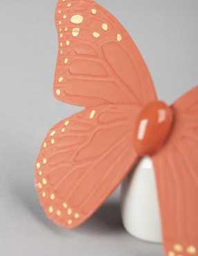 Escultura Lladró Butterfly Coral