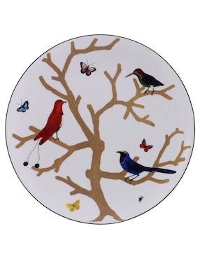 Plato Bernardaud Aux Oiseaux de porcelana
