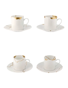 Set de tazas espresso Bernardaud Kintsugi 12 piezas