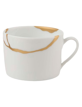 Set de tazas terno Bernardaud Kintsugi Coal 8 piezas