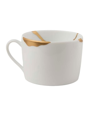 Set de tazas terno Bernardaud Kintsugi Coal 8 piezas