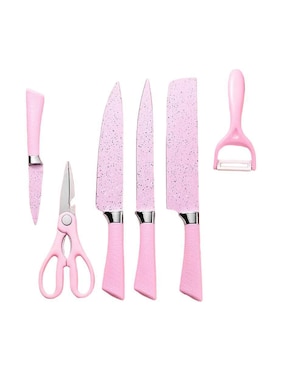 Set de cuchillos multiusos Genérica 6 piezas