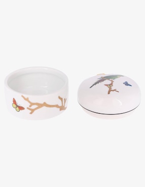 Contenedor Bernardaud Aux Oiseaux de porcelana
