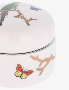 Contenedor Bernardaud Aux Oiseaux de porcelana