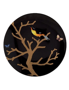 Set platos trinche Bernardaud Aux Oiseaux de porcelana 4 piezas