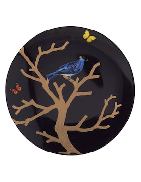 Set platos trinche Bernardaud Aux Oiseaux de porcelana 4 piezas