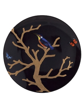 Set platos trinche Bernardaud Aux Oiseaux de porcelana 4 piezas
