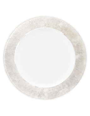 Platón Bernardaud Dune Platine de porcelana