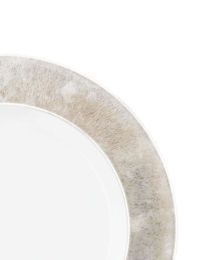 Platón Bernardaud Dune Platine de porcelana