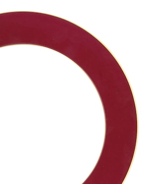 Plato base Bernardaud Opaline Sanguine de porcelana