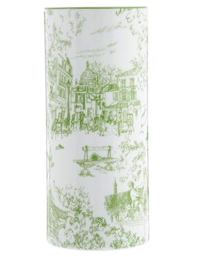 Florero Bernardaud Tout Paris de porcelana