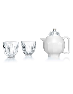 Set Té Baccarat Faunac De Cristal