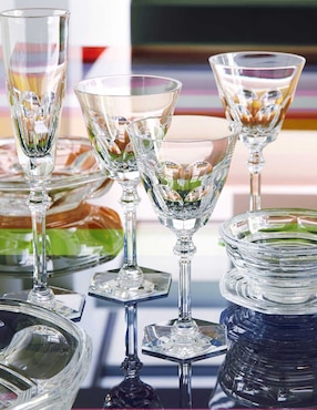 Set de copas para champán Baccarat Harcourt Eve de cristal