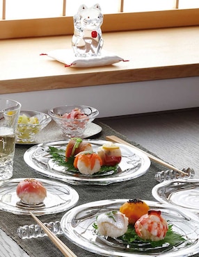 Plato postre Baccarat Swing de cristal