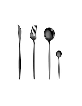 Set cubiertos Genérica de acero inoxidable 24 piezas