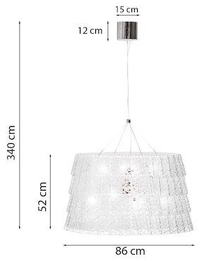 Lámpara Baccarat incandescente y led Tuile
