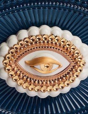 Bandeja decorativa Lladró Lover'S Eyes de porcelana
