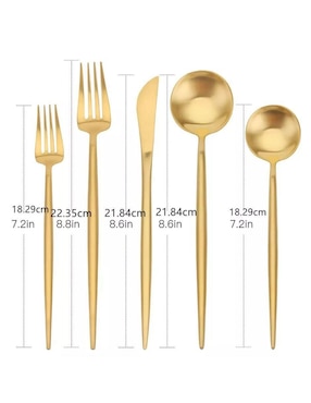 Set cubiertos Genérica de acero inoxidable 40 piezas