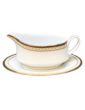 Vajilla cerrada Noritake rochester gold de porcelana para 12 personas