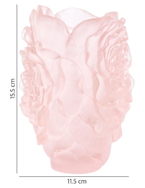 Florero Daum Camélia de cristal