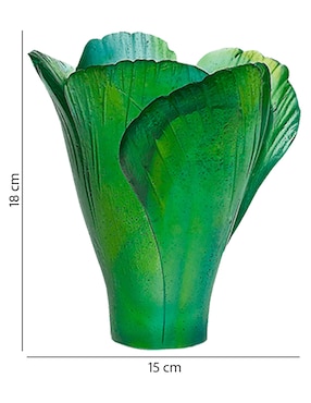 Florero Daum Ginko de cristal