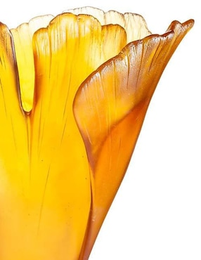 Florero Daum Ginko de cristal