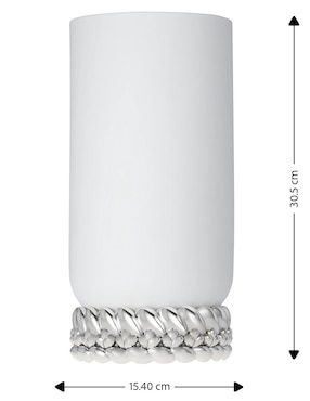 Florero Christofle Babylone de porcelana